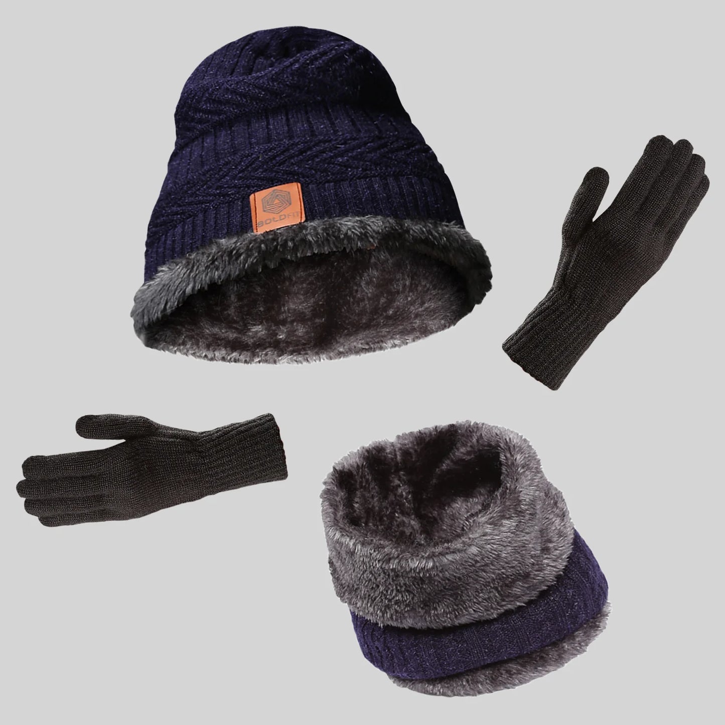 Winter Cap with Gloves Set  Warm, Stylish & Comfortable, for Men & Women