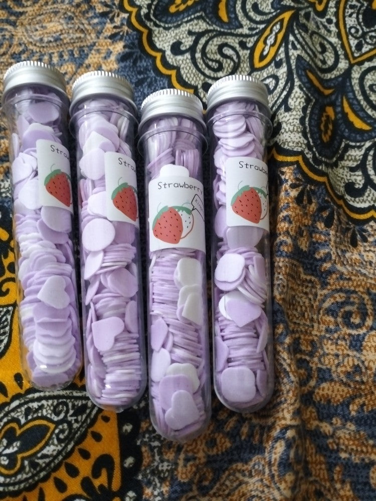 Portable Mini Body Washing Bath Test Tube Confetti Foaming Flower One time Paper Soap Slice
