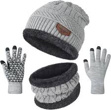 Winter Cap with Gloves Set  Warm, Stylish & Comfortable, for Men & Women